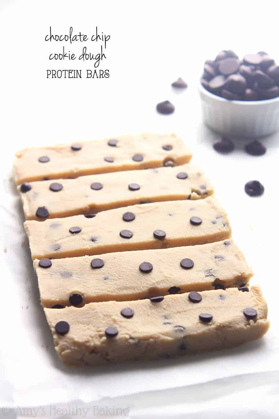 Chocolate Chip Cookie Dough Protein Bars