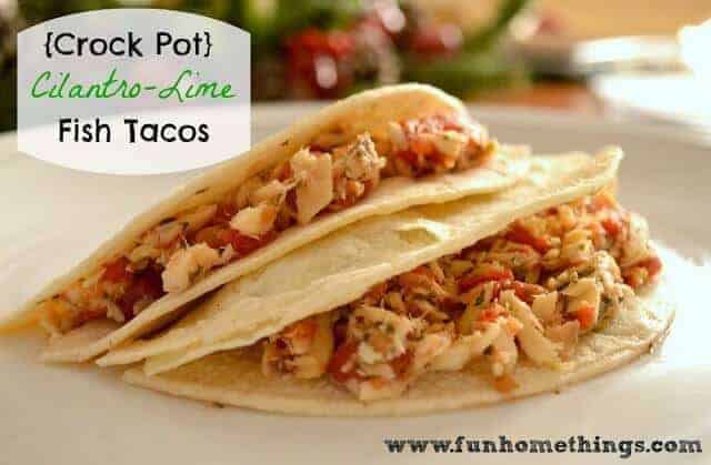 Paleo Crock Pot Cilantro-Lime Fish Tacos