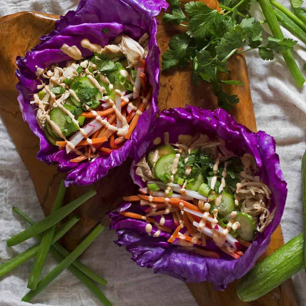 Paleo Banh Mi Chicken Tacos (Slow Cooker)