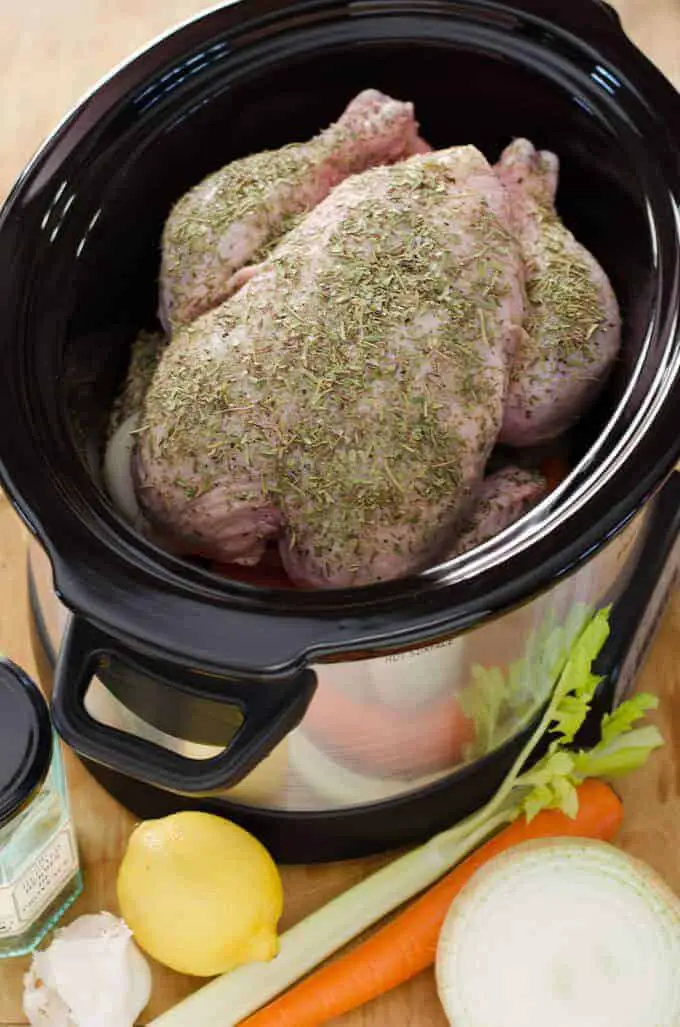 Paleo Crock Pot Whole Chicken