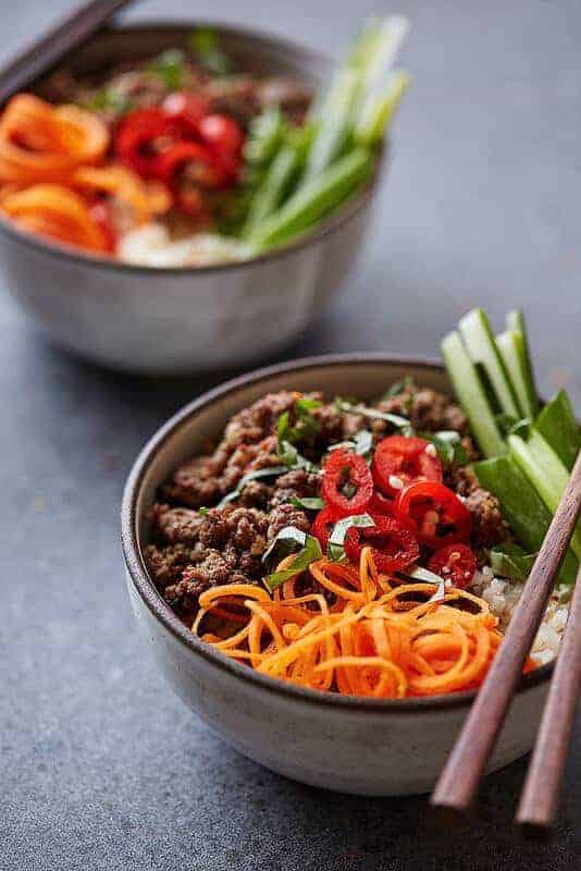 Grain-Free Thai Beef Bowls