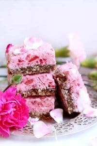 Strawberry and Raspberry Ice Cream Bars