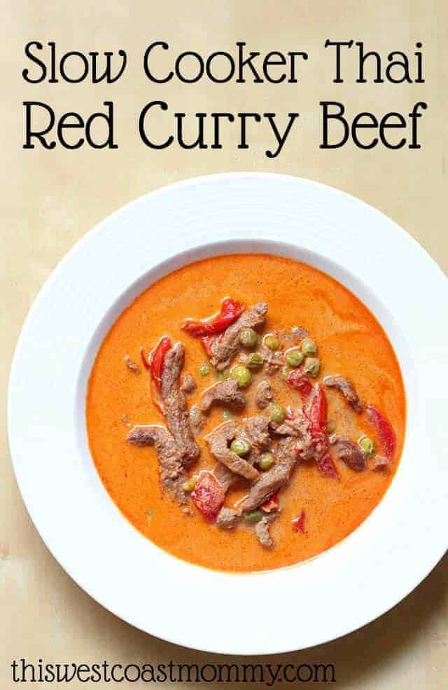 Slow Cooker Thai Red Curry Beef Recipe