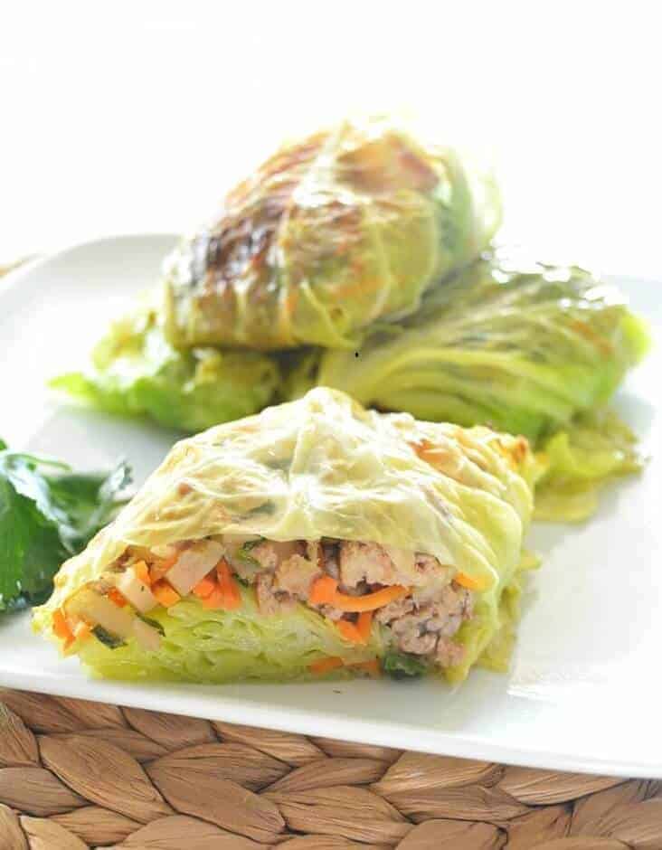 Asian-Style Cabbage Wraps