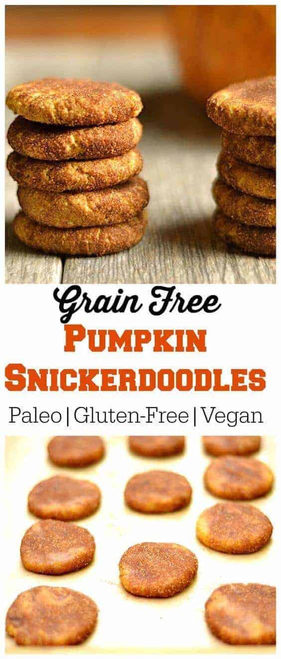 Grain-Free Paleo Pumpkin Snickerdoodles