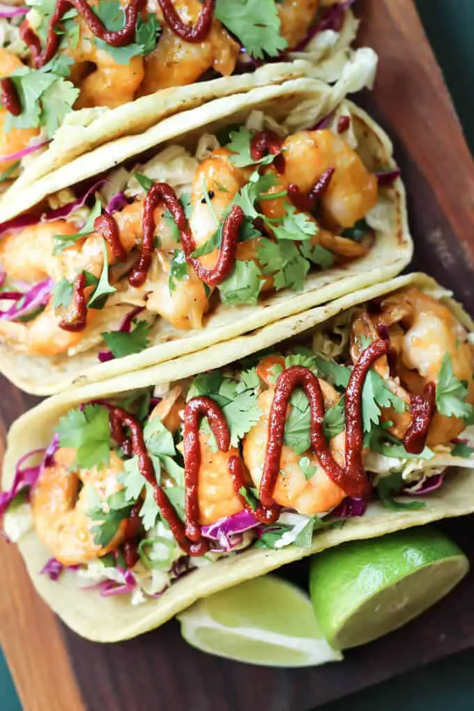 Paleo Bang Bang Shrimp Tacos