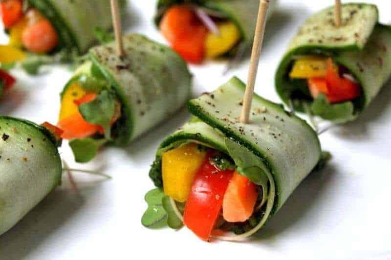 Raw Zucchini Wraps