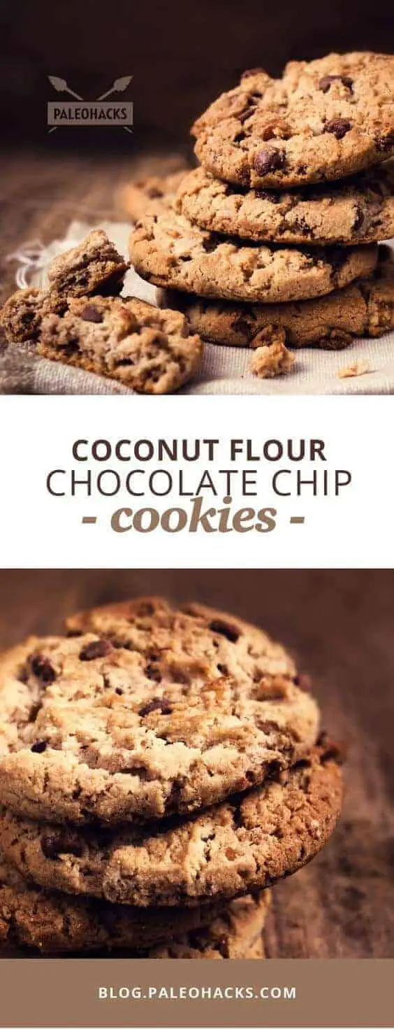 Paleo Coconut Flour Chocolate Chip Cookies