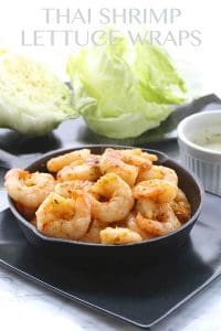 Thai Shrimp Lettuce Wraps