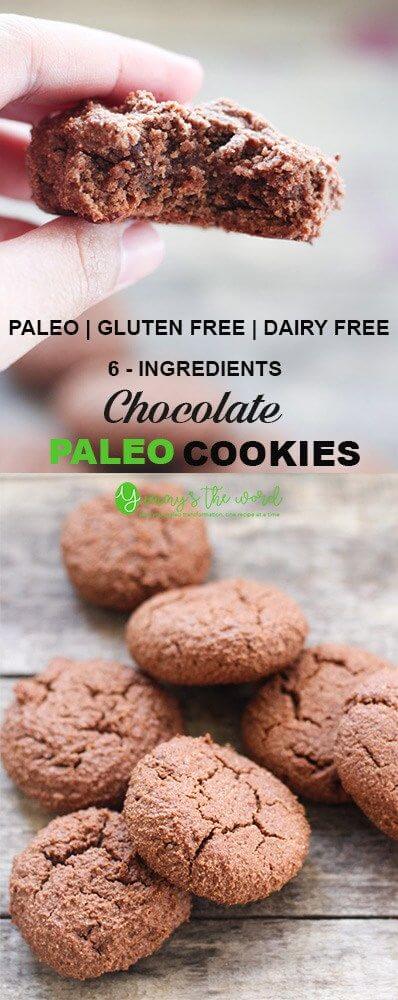 6-Ingredients Chocolate Paleo Cookies