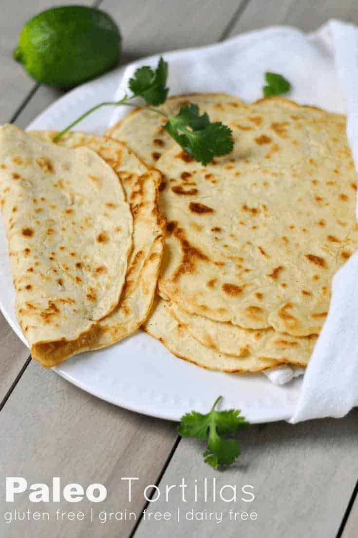 Paleo Tortillas (Gluten Free, Dairy Free)