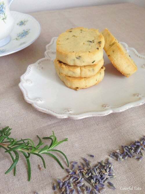 Lavender Rosemary Butter Cookies