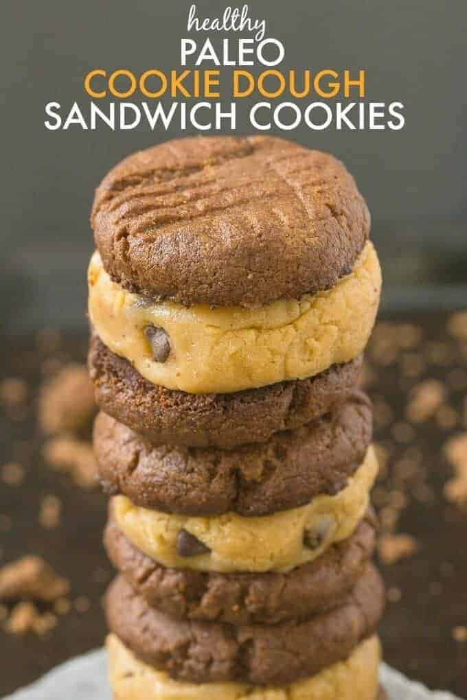 Healthy Paleo Cookie Dough Sandwich Cookies