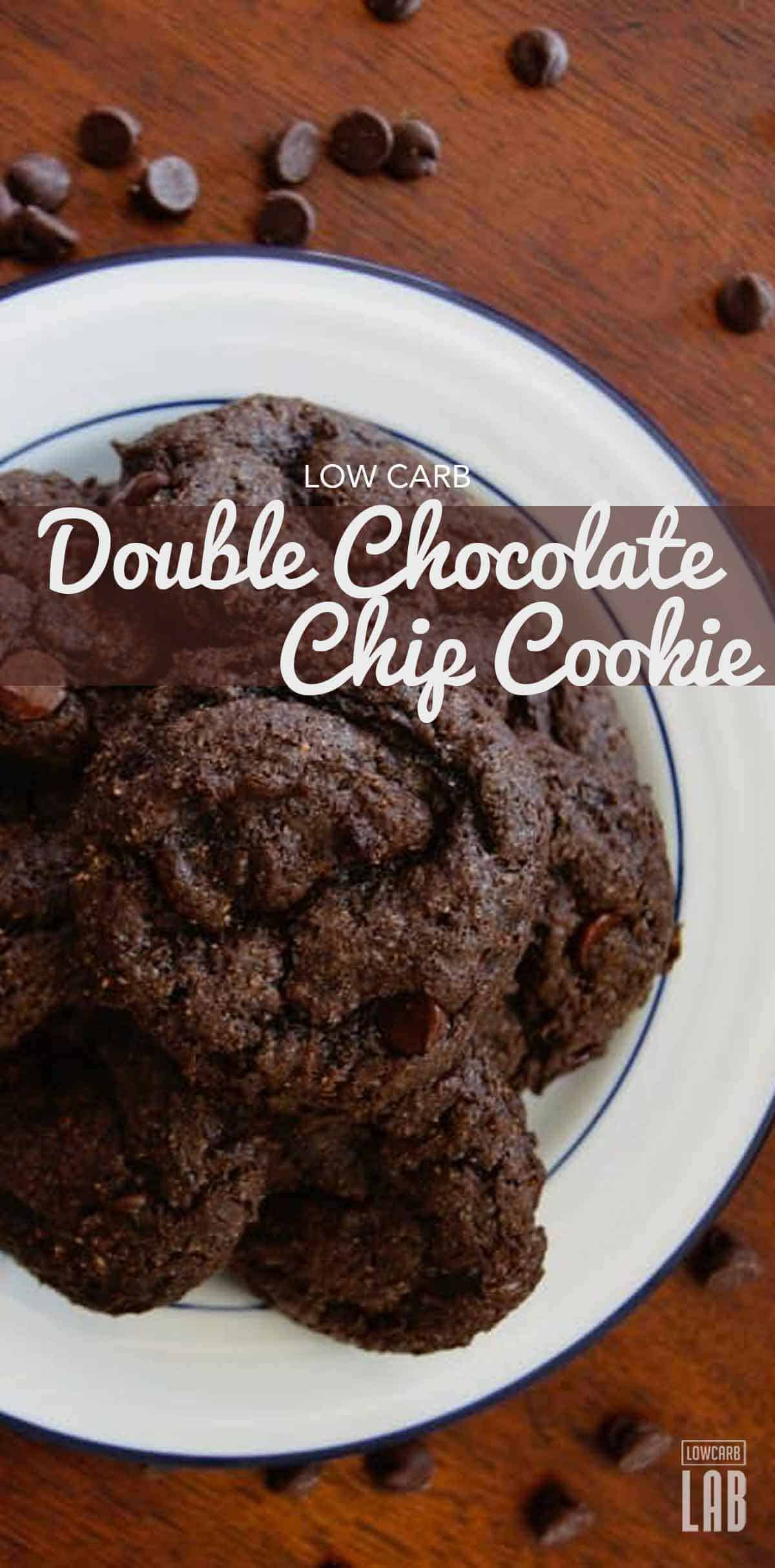 Delicious low carb double chocolate chip cookie recipe